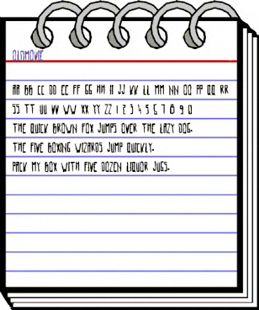 OldMovie Medium animated font preview