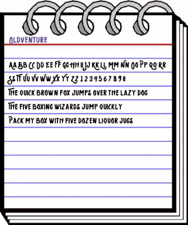 Oldventure Regular animated font preview