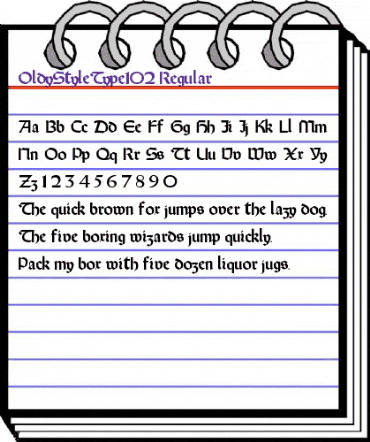 OldyStyleType102 Regular animated font preview OldyStyleType102 Regular animated font preview