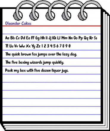 Oleander Cakes Regular animated font preview Oleander Cakes Regular animated font preview