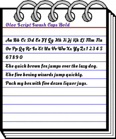 Oleo Script Swash Caps Bold animated font preview