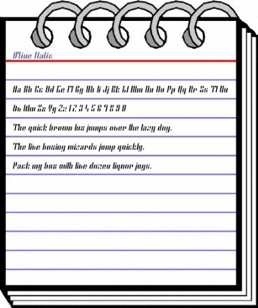 O'line Italic Italic animated font preview O'line Italic Italic animated font preview