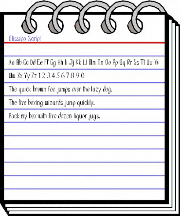 Olissipo Script Regular animated font preview Olissipo Script Regular animated font preview