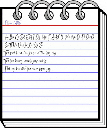 Oliver Notes Regular animated font preview Oliver Notes Regular animated font preview