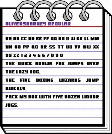Olivers Barney Regular animated font preview Olivers Barney Regular animated font preview