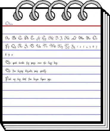 Olivia Regular animated font preview Olivia Regular animated font preview