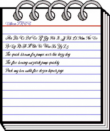 Ollson FREE Regular animated font preview Ollson FREE Regular animated font preview