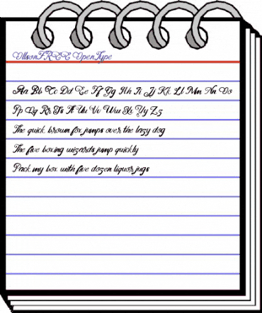 Ollson FREE Regular animated font preview Ollson FREE Regular animated font preview