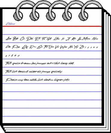 Ollus Regular animated font preview