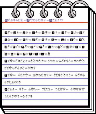 Olympic Beijing Picto Regular animated font preview