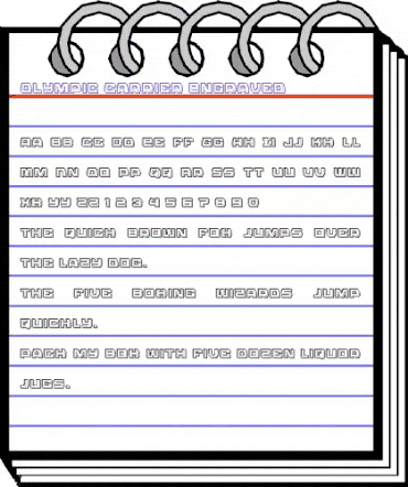 Olympic Carrier Engraved Regular animated font preview Olympic Carrier Engraved Regular animated font preview