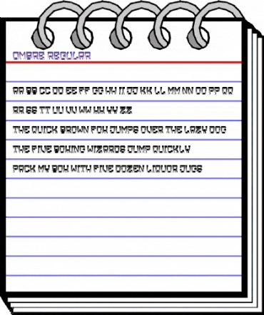 Ombre Regular animated font preview Ombre Regular animated font preview