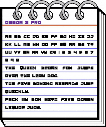 Omega-3 Pro Regular animated font preview Omega-3 Pro Regular animated font preview