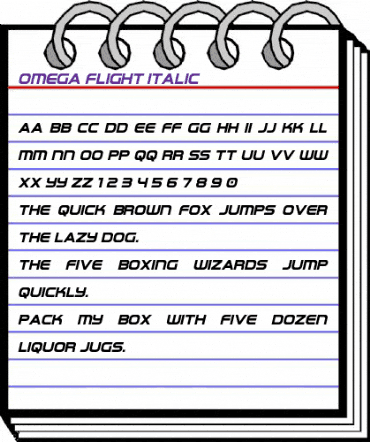Omega Flight Italic Regular animated font preview Omega Flight Italic Regular animated font preview