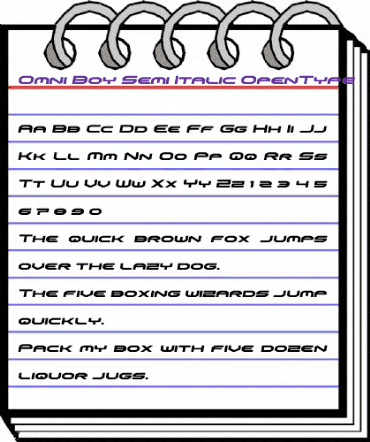 Omni Boy Semi-Italic Semi-Italic animated font preview Omni Boy Semi-Italic Semi-Italic animated font preview