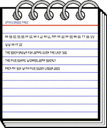 Omnivorous Free Bold animated font preview