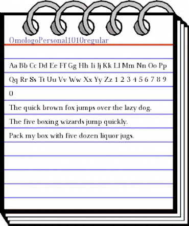 Omologo Personal Regular animated font preview Omologo Personal Regular animated font preview