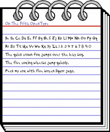 On The Fritz Regular animated font preview