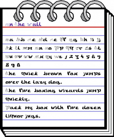 OnTheWall Book animated font preview