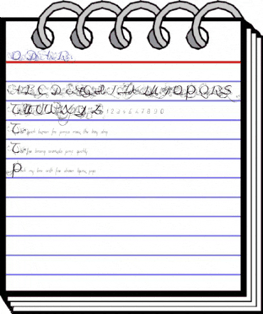 One Day After Rain1 Regular animated font preview