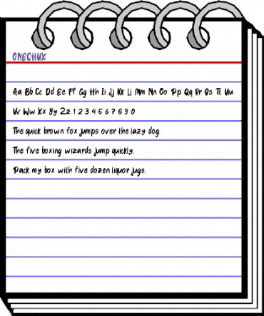 ONECHUX Regular animated font preview ONECHUX Regular animated font preview