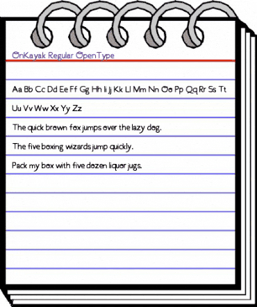 On Kayak Regular animated font preview On Kayak Regular animated font preview