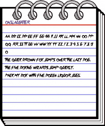 Onslaughter Regular animated font preview