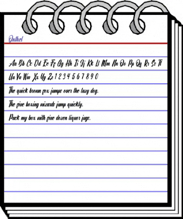 Onthel Regular animated font preview