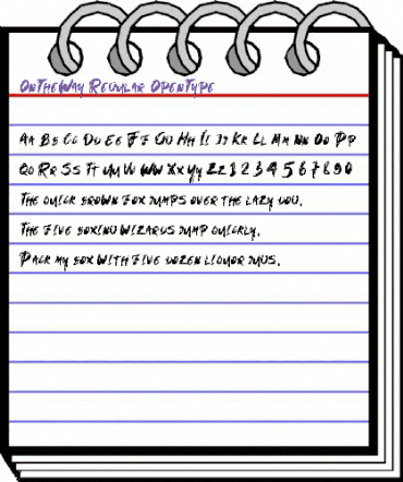 On The Way Regular animated font preview On The Way Regular animated font preview