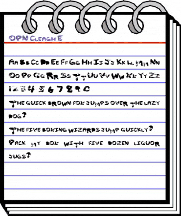 Cleagh E-1 Regula animated font preview Cleagh E-1 Regula animated font preview