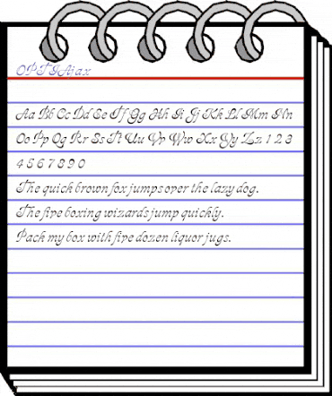 OPTIAjax Medium animated font preview OPTIAjax Medium animated font preview