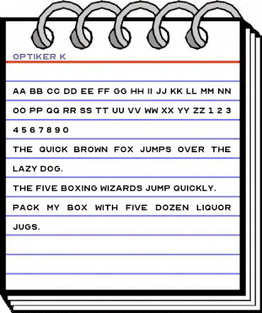 Optician Sans Regular animated font preview