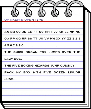 Optician Sans Regular animated font preview