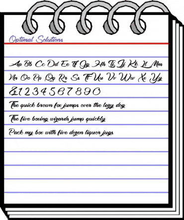 Optimal Solutions Regular animated font preview