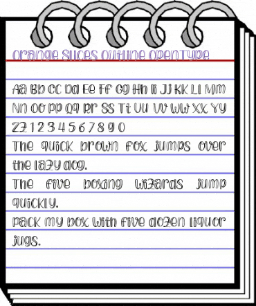 Orange Slices Outline Regular animated font preview Orange Slices Outline Regular animated font preview