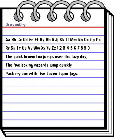 OregonDry Regular animated font preview OregonDry Regular animated font preview