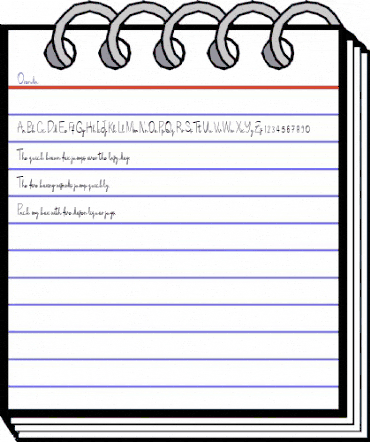 Orenda Regular animated font preview