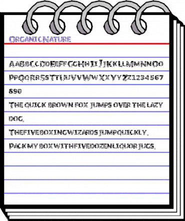 OrganicNature Regular animated font preview OrganicNature Regular animated font preview