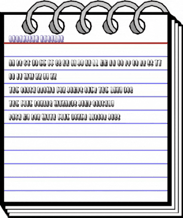 Organiser Regular animated font preview