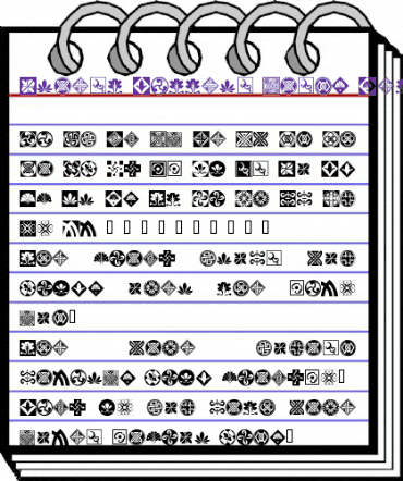 Orient Pattern Dings Set 1 Regular animated font preview