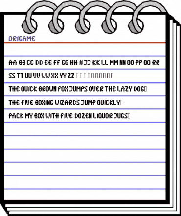 origame Regular animated font preview origame Regular animated font preview