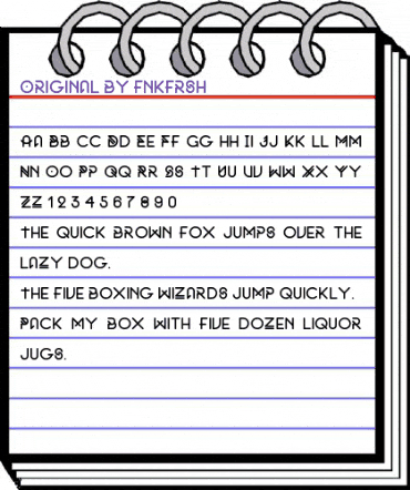 Original by fnkfrsh Regular animated font preview