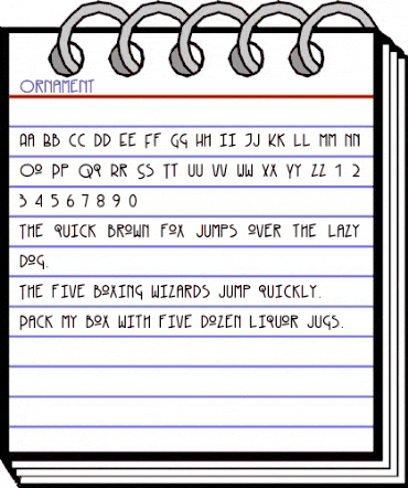 Ornament Regular animated font preview Ornament Regular animated font preview
