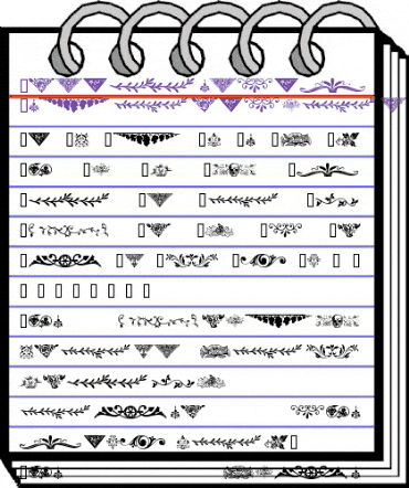Ornamental Decoration Regular animated font preview