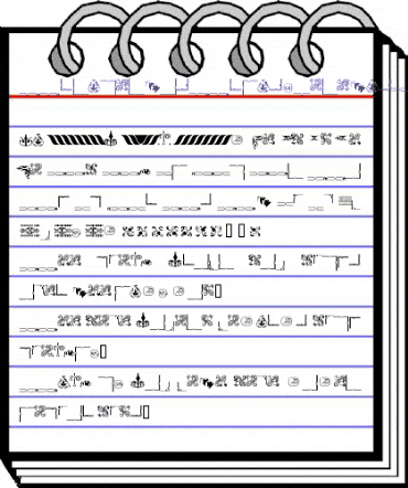 Ornamentos Orlas y Vinetas LGt Regular animated font preview