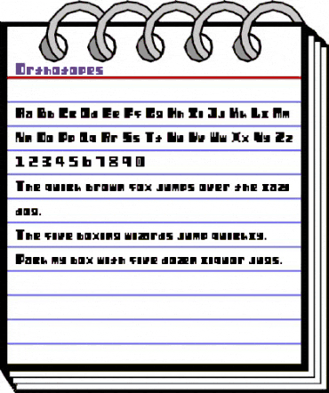 Orthotopes Regular animated font preview Orthotopes Regular animated font preview