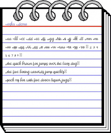 Oska- Demo Regular animated font preview