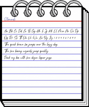 Otamendi Regular animated font preview