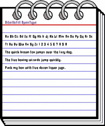 OthelloFill Regular animated font preview