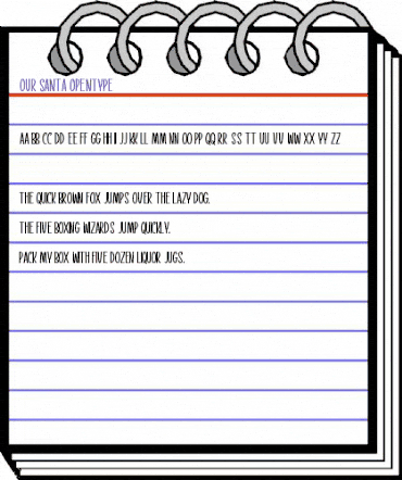 Our Santa Regular animated font preview